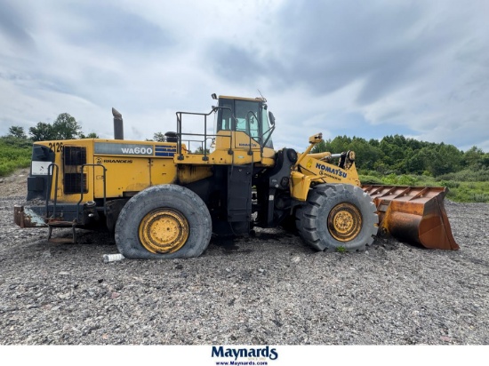 2012 Komatsu Wa600-6 Wheel Loader