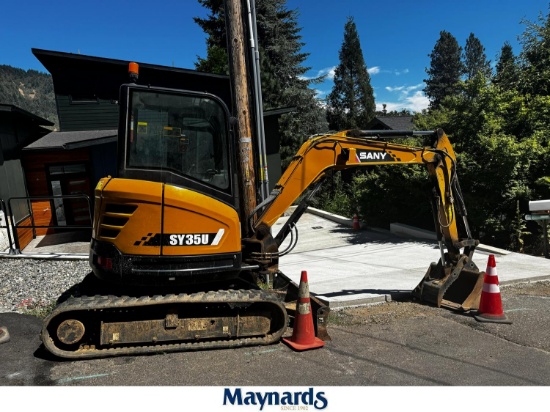 2018 Sany SY35U Mini Hydraulic Excavator