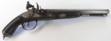 A DOUBLE FLINTLOCK PISTOL REPLICA