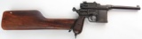 A PROP MAUSER PISTOL WITH SHOULDER STOCK