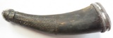 A RARE ALGERIAN POWDER HORN