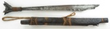 A DAYAK HEADHUNTER MANDAU SWORD