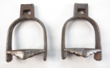 A RARE PAIR OF CENTRAL ASIAN STIRRUPS