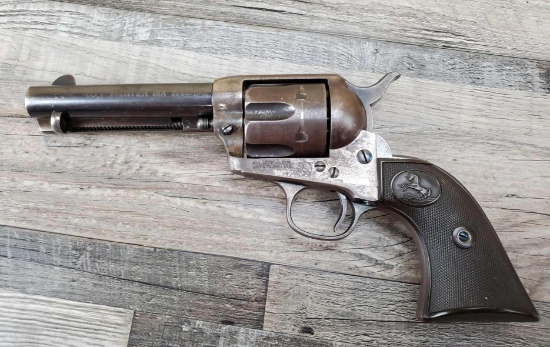 COLT FRONTIER SIX SHOOTER SAA BLUE AND CASE HARDENED MFG'D 1896