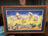 HAPPY TRAILS CHILDREN'S FOUNDATION- FRAMED, MATTED & AUTOGRAPHED 