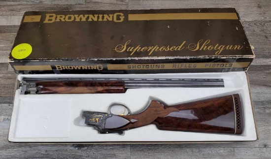 BELGIAN BROWNING MIDAS GRADE SUPERPOSED O/U SHOTGUN
