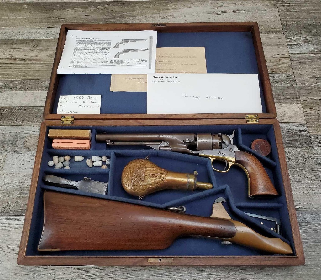 Colt 1860 Army 44 — Lot 182 — Fall Firearms Auction – Antique, Military & Collector Guns October 1, 2022