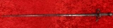 17th Century European Riding Sword with Silver Encrusted Hilt