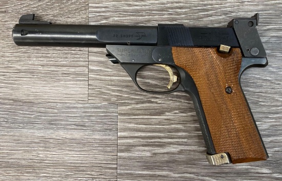 HIGH STANDARD SUPERMATIC TROPHY .22 SHORT SEMI AUTO PISTOL