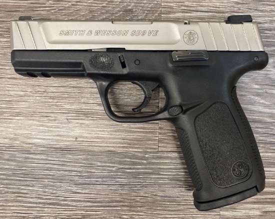 **OUT OF STATE OF CALIFORNIA PURCHASE ONLY** SMITH & WESSON SD9VE 9MM SEMI-AUTOMATIC PISTOL
