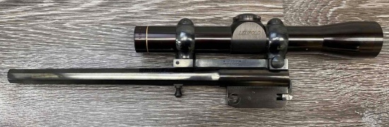 THOMPSON CENTER CONTENDER BARREL .22 WMR CAL. W/ LEUPOLD SCOPE