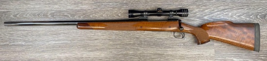 SCOPED LEFT-HANDED SAVAGE 110 .458 WIN. BOLT ACTION RIFLE