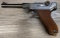 MODEL PO8 MILITARY LUGER 9MM CALIBER SEMI-AUTO PISTOL IN HARDWOOD BOX W/2 EXTRA MAGS/DATED 1910.