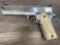 CASED COLT 1911 STAINLESS GOLD CUP NATIONAL MATCH .45 SEMI-AUTO PISTOL