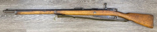 ERFURT MODEL 1888 TURKISH COMMISSION MAUSER BOLT ACTION RIFLE 8 X 57MM W/WOVEN SLING