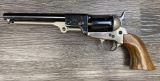 HIGH STANDARD .36 CAL BLACK POWDER PERCUSSION REVOLVER W/CASE.