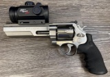 S & W PERFORMANCE CENTER MODEL 625-6 .45 COLT DA REVOLVER W/ S&W HARDCASE/PRO-POINT SCOPE.