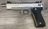BOXED STAINLESS STEEL LASERAIM ARMS .45 ACP SEMI-AUTO PISTOL