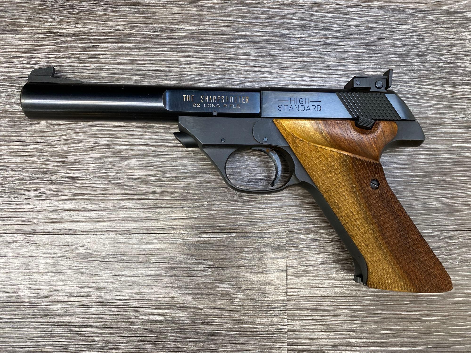 HIGH STANDARD THE SHARPSHOOTER MODEL .22 LR | Proxibid