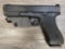OUT OF STATE ONLY GLOCK MODEL 17 SEMI-AUTO 9MM PISTOL W/LASER SIGHT & LEATHER COVERED BOOK CASING