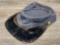 CIVIL WAR ERA UNION SOLDIER'S KEPI BLUE WOVEN/LEATHER CAP