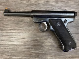 RUGER MARK I .22 LR SEMI-AUTOMATIC TARGET PISTOL W/HARDCASE AND ONE EXTRA MAGAZINE