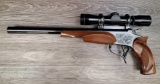 THOMPSON CENTER CONTENDER .22 LR SINGLE-SHOT PISTOL w/SCOPE & EXTRA BARREL