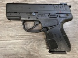 SPRINGFIELD ARMORY XDE-9 SEMI-AUTO PISTOL w/CASE AND 2 EXTRA MAGAZINES 9mm CAL.