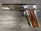 ROCK ISLAND ARMORY MODEL 1911-A1 SEMI-AUTO PISTOL NICKEL FINISH .38 SUPER CAL.
