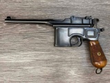 MAUSER C96 SEMI-AUTO BROOM HANDLE PISTOL .30 MAUSER CALIBER W/SHOULDER STOCK HOLSTER