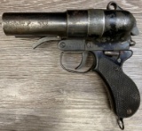 WW II JAPANESE NAMBU TYPE 90 DOUBLE-BARREL SxS FLARE/SIGNAL PISTOL