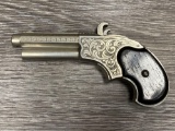 ENGRAVED REMINGTON RIDER MAGAZINE REPEATING DERRINGER/.32 RF SHORT