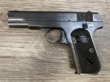 COLT MODEL 1908 POCKET HAMMERLESS .380 ACP SEMI-AUTO PISTOL w/ FACTORY BOX/FACTORY LTR (CIRCA 1921)