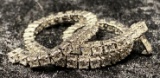 WHITE GOLD TENNIS BRACELET WITH 5CT CVD DIAMONDS