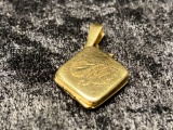 14K GOLD PHOTO LOCKET