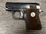 COLT JUNIOR SEMI-AUTO .25 ACP PISTOL w/FACTORY BOX