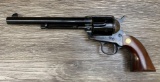 CIMARRON SINGLE ACTION ARMY .45 LC CALIBER REVOLVER W/BOX AND COVER/MATCHING END LABEL