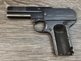 SCARCE DREYSE MODEL 1907 SEMI-AUTO PISTOL w/POLICE MARKINGS .32 ACP CAL.