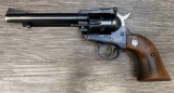 RUGER SINGLE SIX SA .22 LR REVOLVER W/ EXTRA CYLINDER & TOOLED LEATHER HOLSTER
