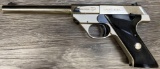 SCARCE NICKEL HIGH STANDARD SPORT KING SEMI-AUTO PISTOL .22 LR