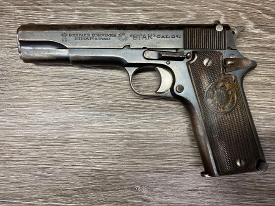 SPANISH STAR MODEL 1921 SEMI-AUTO PISTOL 9MM LARGO CALIBER/MATCHING MAGAZINE