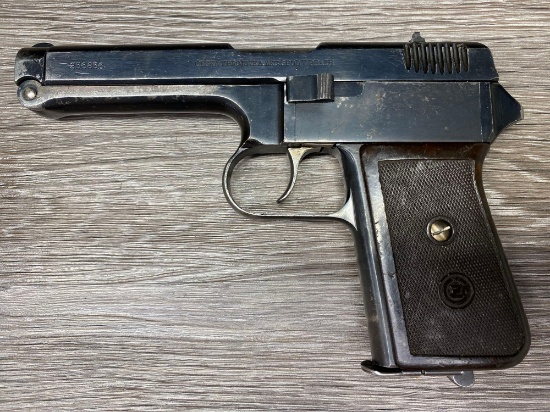 CZECH CZ MODEL 38 SEMI-AUTO DA PISTOL .380 ACP CALIBER (CIRCA 1939 -1940)