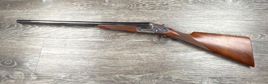 SPANISH ARMAS GARBI ENGRAVED SIDE LOCK SXS 20 GA SHOTGUN