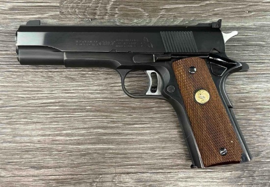 COLT MODEL NATIONAL MATCH MK III .38 SPC CALIBER SEMIAUTO PISTOL (CIRCA 1966)