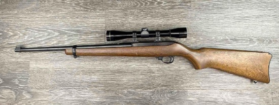 SCARCE RUGER MODEL 10-22 MAGNUM SEMI-AUTO .22 WIN. MAG. CARBINE w/LEUPOLD SCOPE