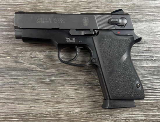 S&W MODEL 457 SEMI-AUTO PISTOL .45 ACP CAL., w/ FACTORY CARRY CASE/DOCS