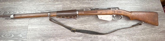 STEYR MODEL 1886 BOLT ACTION RIFLE 11MM CAL., w/SLING