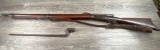 SWISS VETTERLI BOLT ACTION RIFLE 10.4 MM CAL. w/BAYONET & SLING