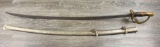 U.S. CIVIL WAR OFFICERS SWORD/SCABBARD 1865 A.G.M. INSPECTED