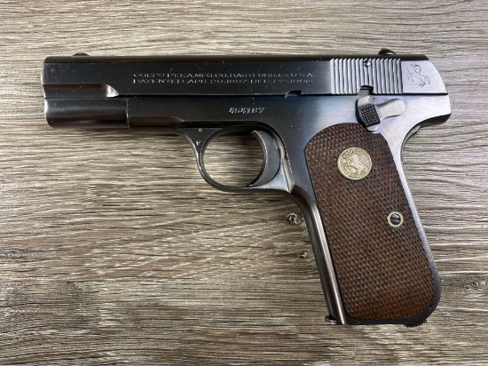 COLT 1903 POCKET HAMMERLESS SEMI-AUTO PISTOL, .32 RIMLESS CAL., w ...